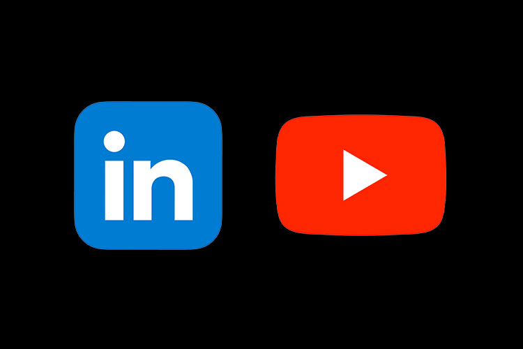 LinkedIn et YouTube